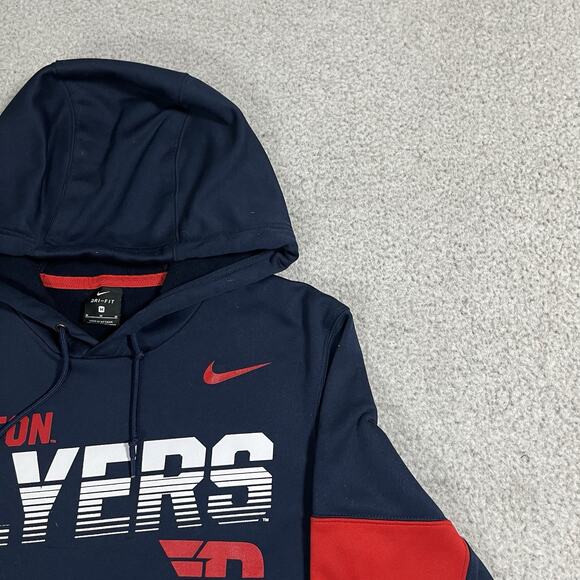 Dayton Flyers Hoodie Mens Medium Nike Sweatshirt Basketball Dri-Fit University - Picture 6 of 12